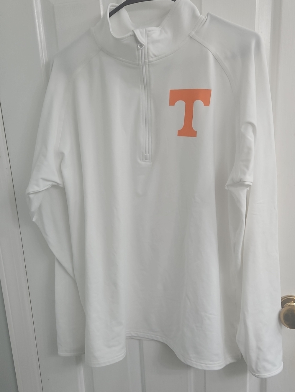 Sport-Tek White Pullover with Gray Logo